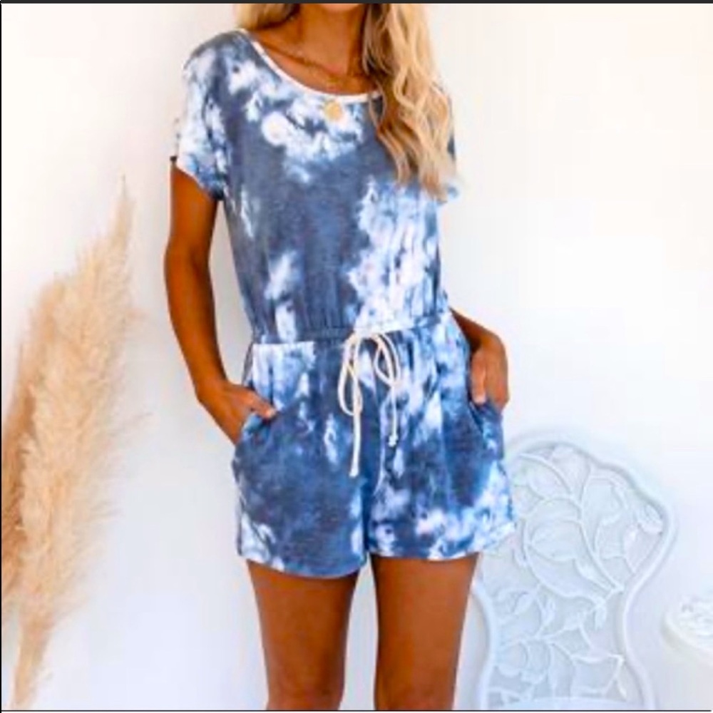 VICI the dye blue romper